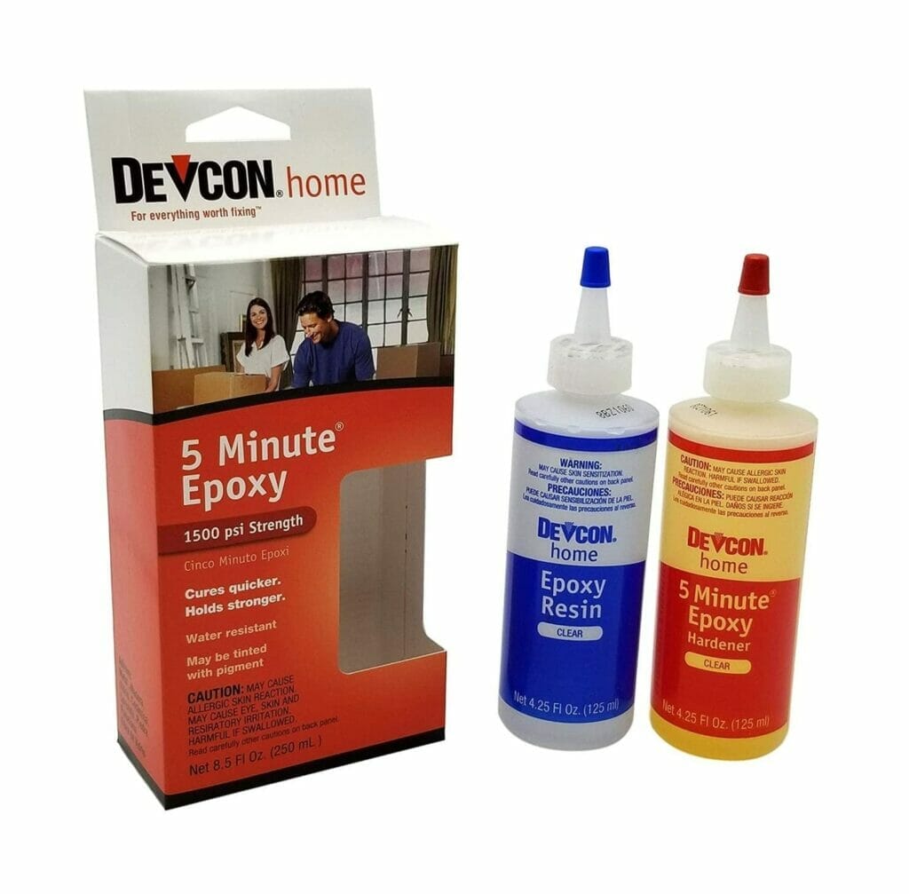 Devcon Home 5 Minute Epoxy - A reliable and efficient solution for quick repairs.
