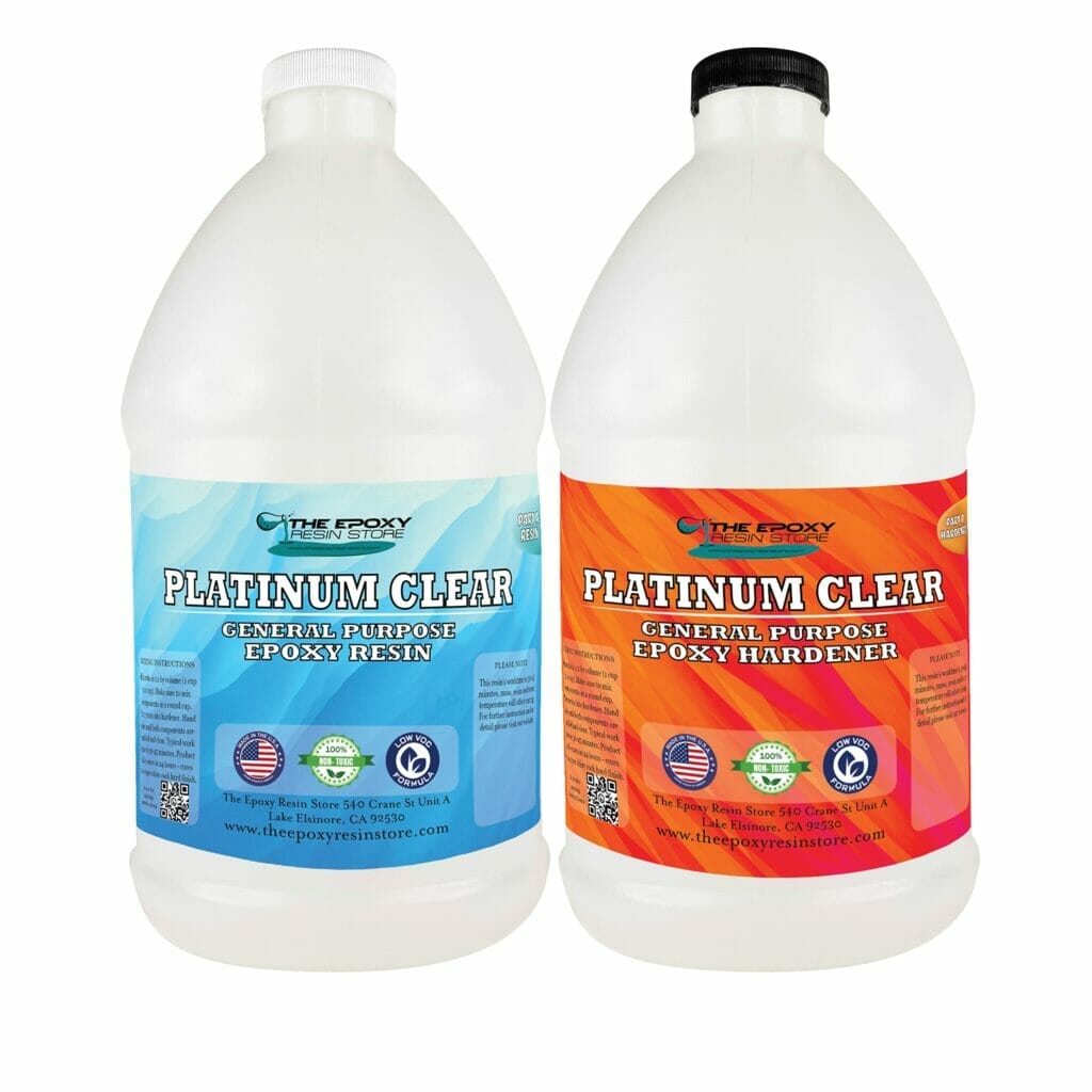 Two bottles of platinum cleaner on a white background are featured in this Platinum Clear product review.