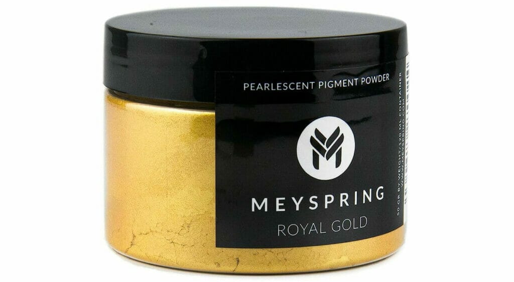 The MEYSPRING Royal Gold Mica Powder is a stunning addition to any project or creation. This premium gold powder creates a regal and luxurious finish that will leave a lasting impression.
