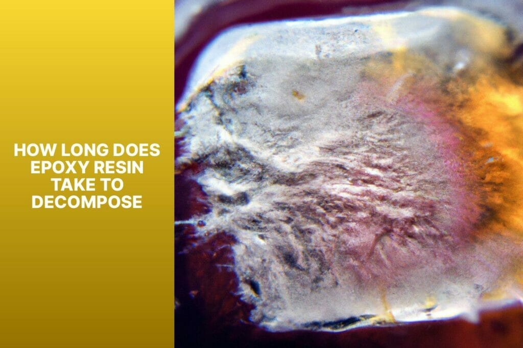 How long does epoxy resin take to decompose?